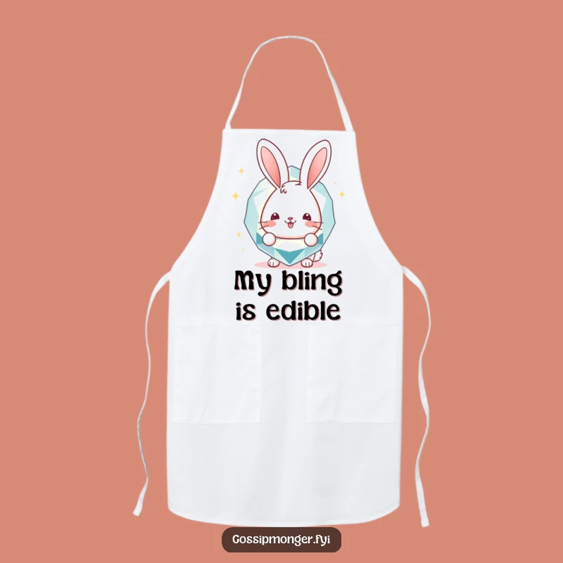 Funny Bunny Gemstone Apron: Cook with Cheer, Perfect Funny Gift for Bakers