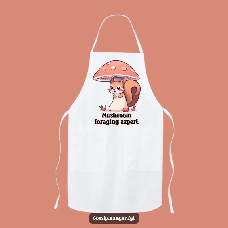Funny Curious Squirrel Apron - Garden & Kitchen Adventures