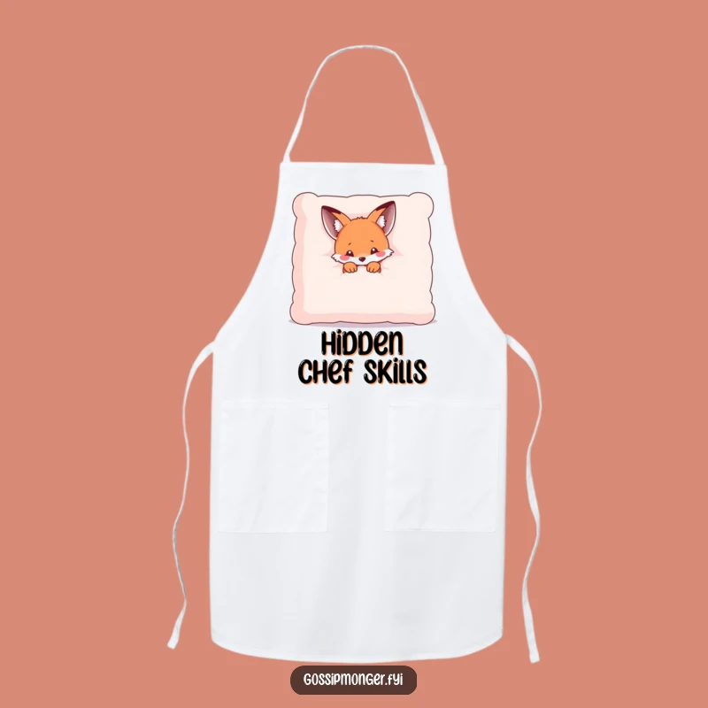 Funny Kawaii Fox Chef Apron: Shy Helper, Perfect Funny Gift