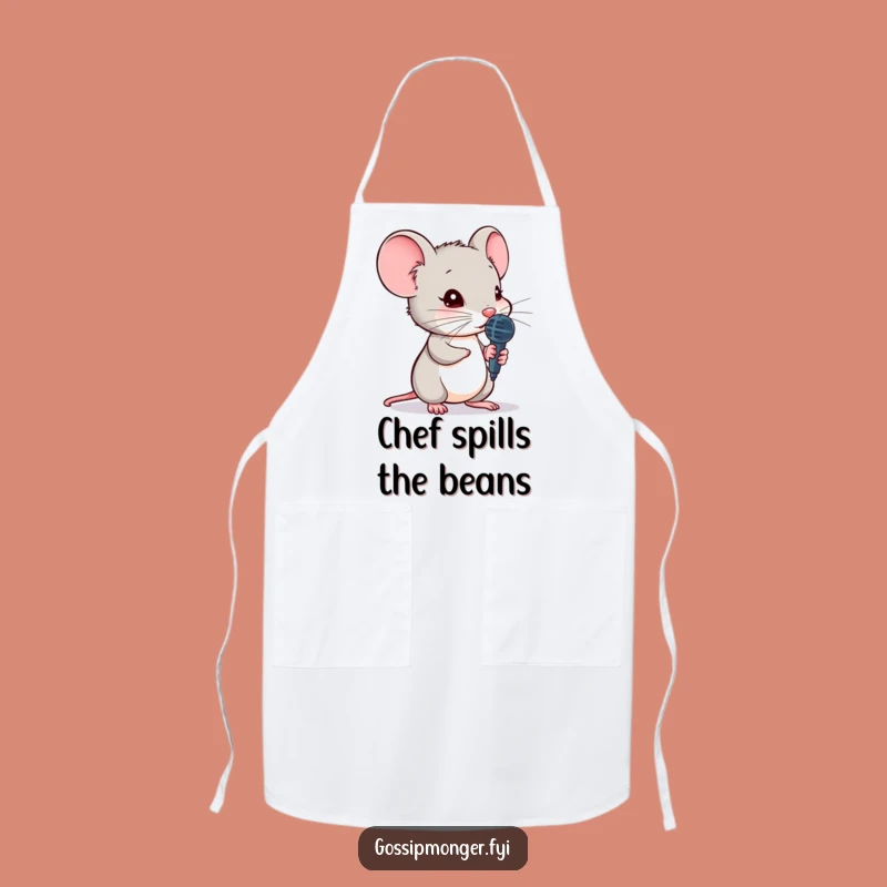 Funny Mouse Apron - Secret Listener Kitchen Character Gift