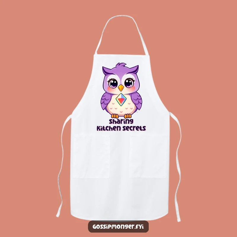 Funny Owl Apron: Kitchen Generosity Design, A Hilarious Gift for Hosts
