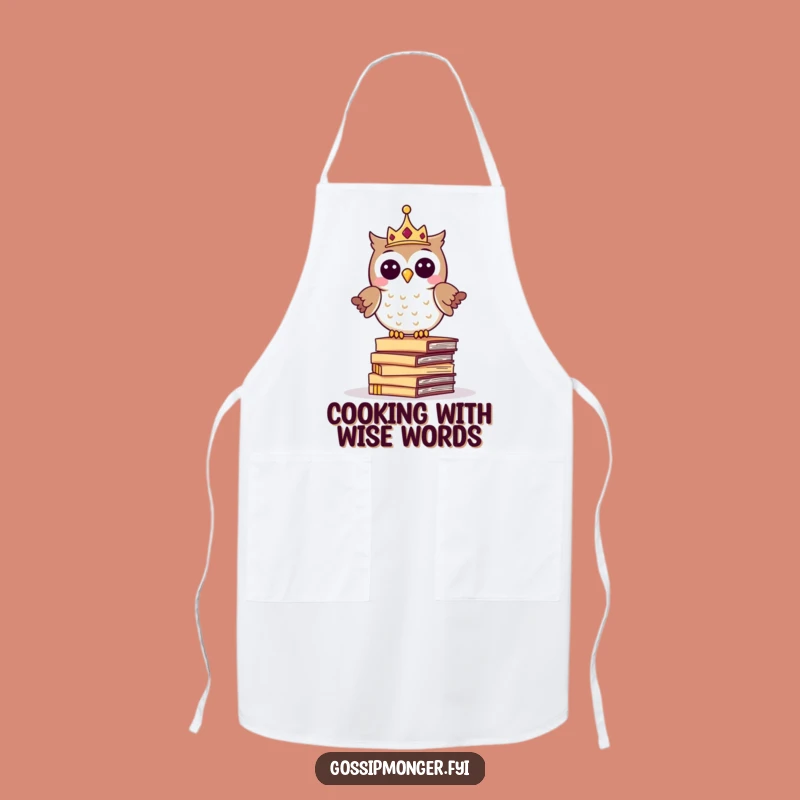 Funny Royal Owl Chef Apron: Cook with Wise Humor, Perfect Funny Gift