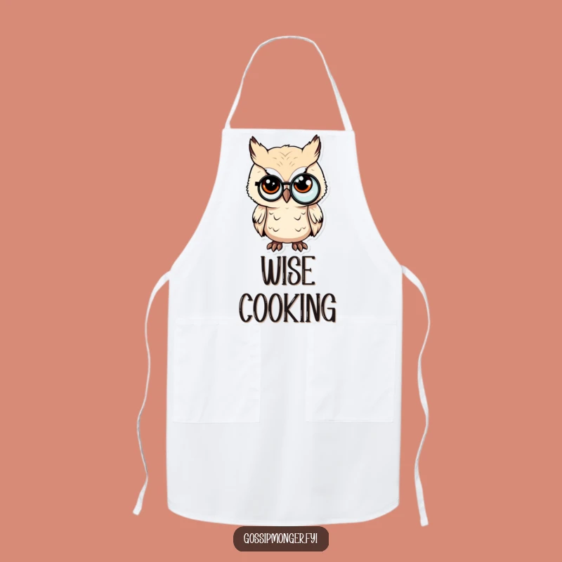 Funny Sly Owl Apron - Sophisticated Kitchen Humor - Perfect Funny Gift