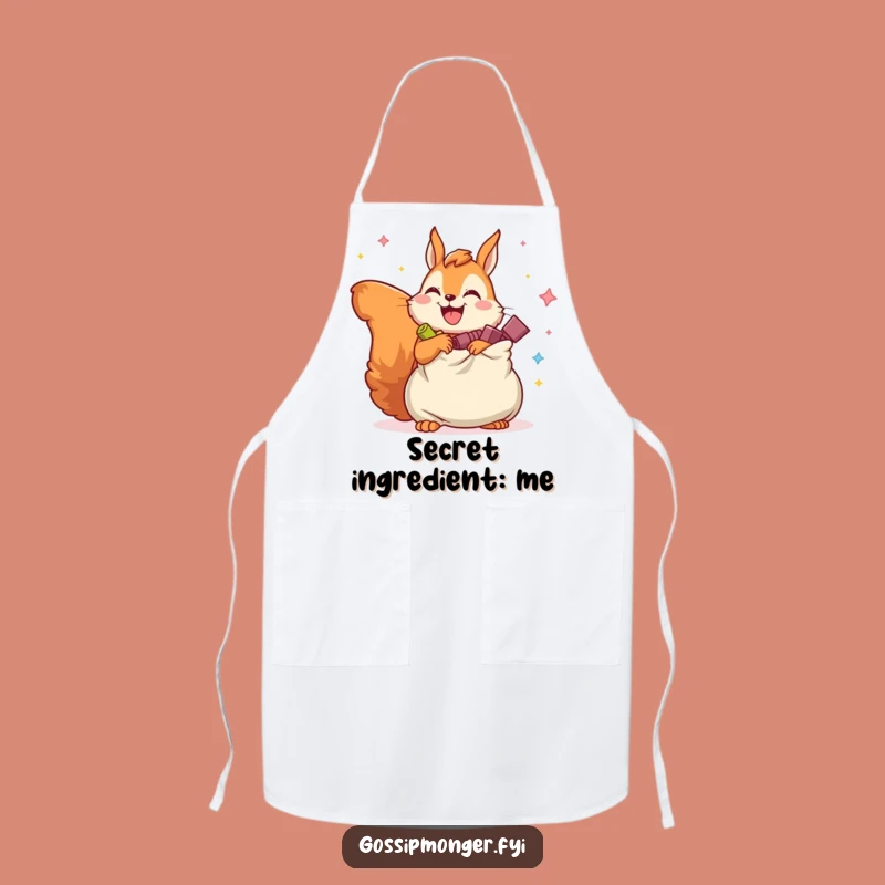Funny Squirrel Apron: Cook Up Fun with Imaginary Secrets in the Kitchen