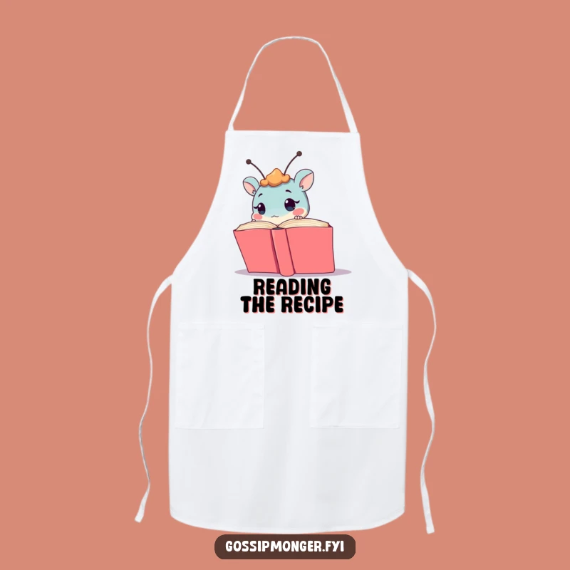 Funny Curious Creature Apron - Humorous Kitchen Helper for Bookish Cooks