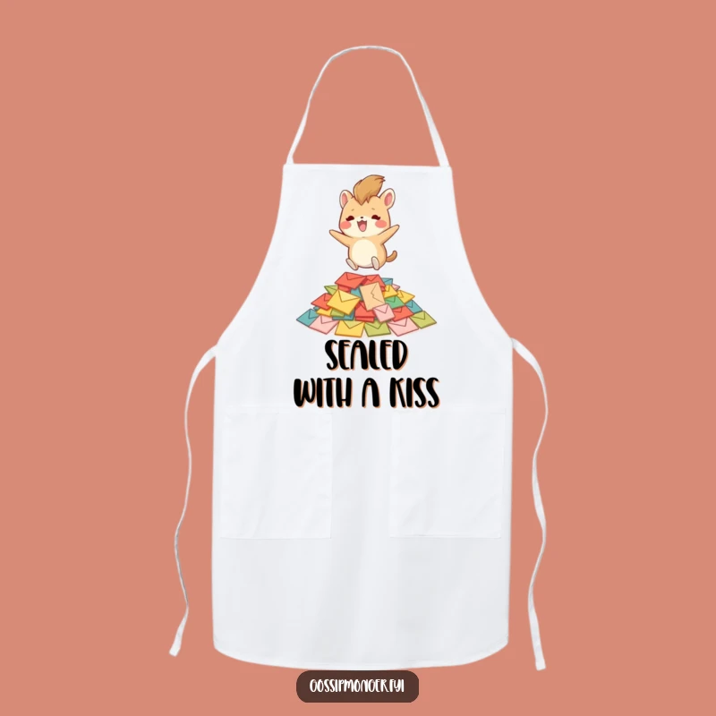 Funny Bouncing Creature Apron - Humorous Mail Lover's Kitchen Helper