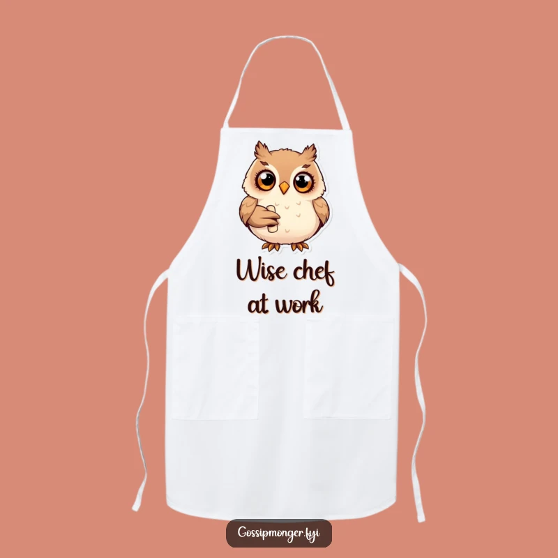 Funny Chef Owl Apron: Whimsical Kitchen Wear For Wise Cooks