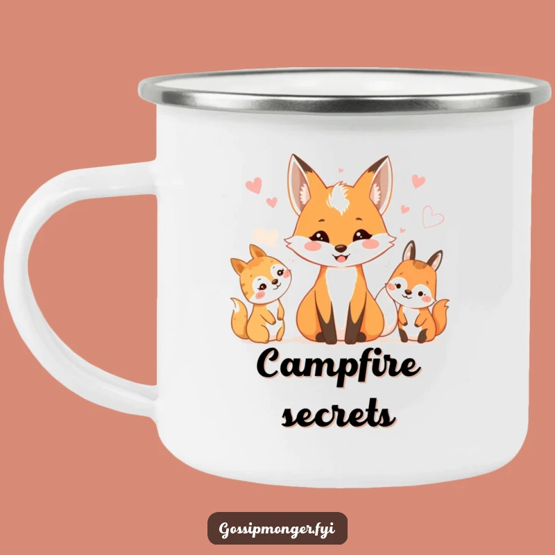 Funny Fox Woodland Whispers Camping Mug: Share Tales by the Fire