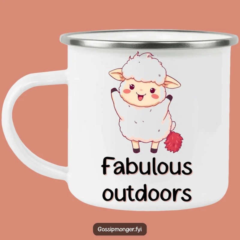 Funny Fluffy Sheep Camping Mug - Diva Sips on the Go - Perfect Funny Gift