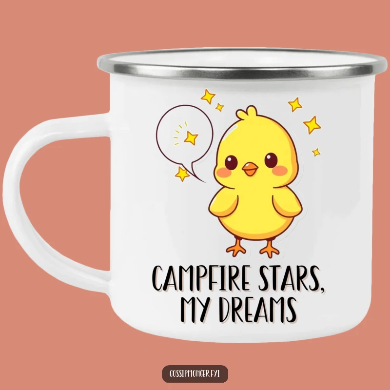 Funny Chick Starry Sky Camping Mug - Adventure Dream Drinkware Gift