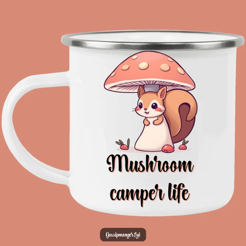 Funny Curious Squirrel Camping Mug - Explore in Style
