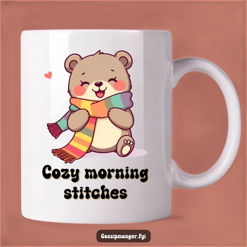 Funny Bear Knitting Mug: Cozy Crafter For A Hilarious And Joyful Gift
