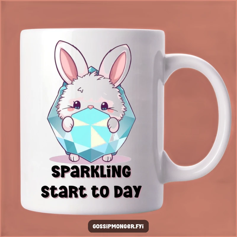 Funny Bunny Gemstone Mug: A Glimpse of Adorable Sparkle
