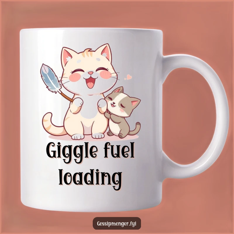 Funny Cat Tickle Mug: Giggles Guaranteed with This Playful Friend Gift