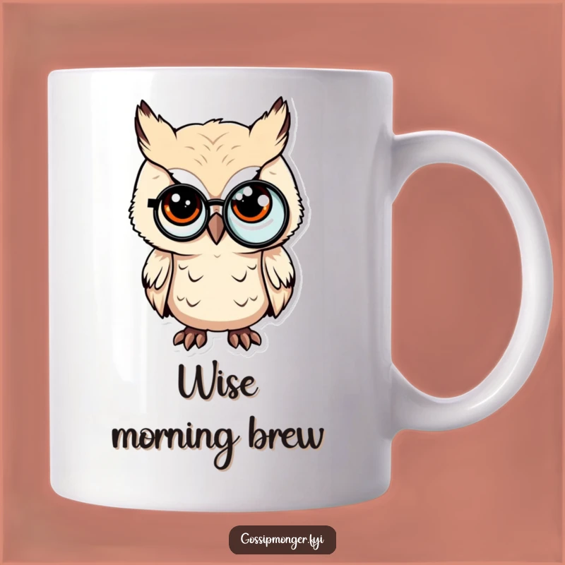 Funny Sly Owl Mug - Wise & Witty Wisdom for a Perfect Funny Gift