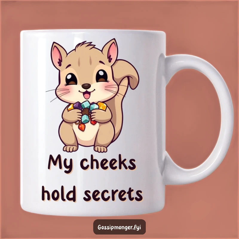 Funny Squirrel Trinket Hoarder Mug - Adorable Mischief Maker Gift