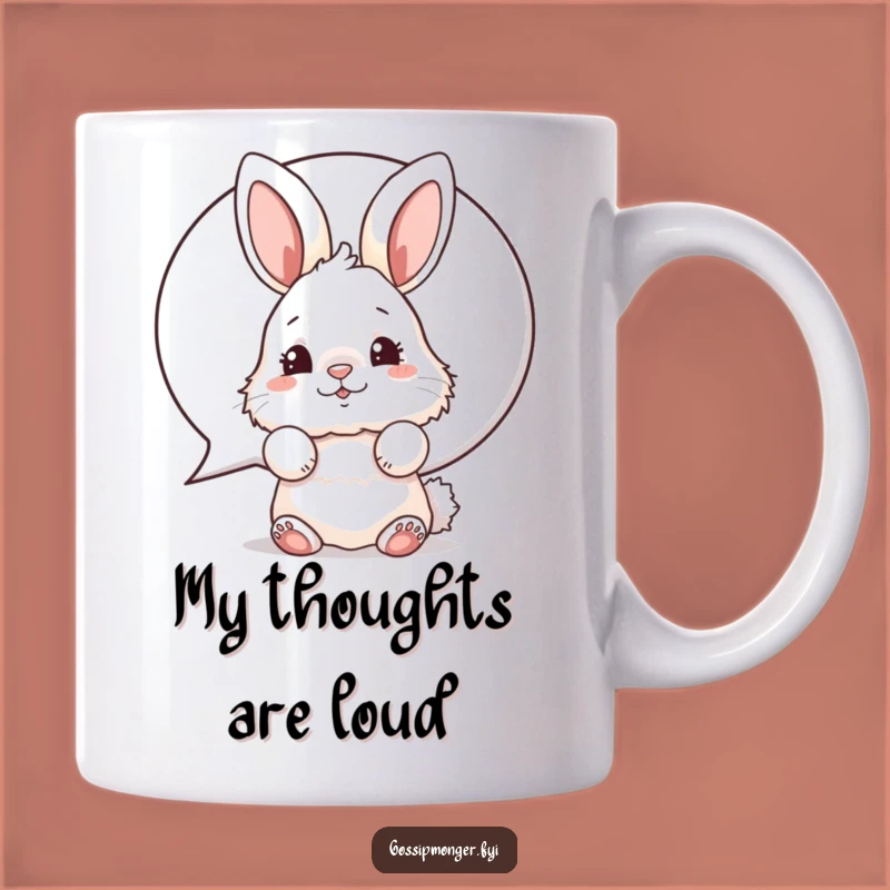 Funny Bunny Mug, Cute Peek-a-Boo Rabbit, Hilarious Gift for Animal Lovers!