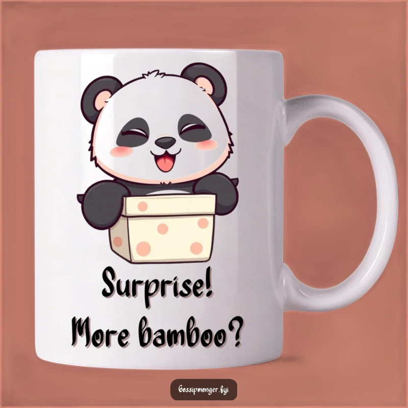 Funny Panda Gift Box Mug: Playful Surprise Design, Perfect Funny Gift