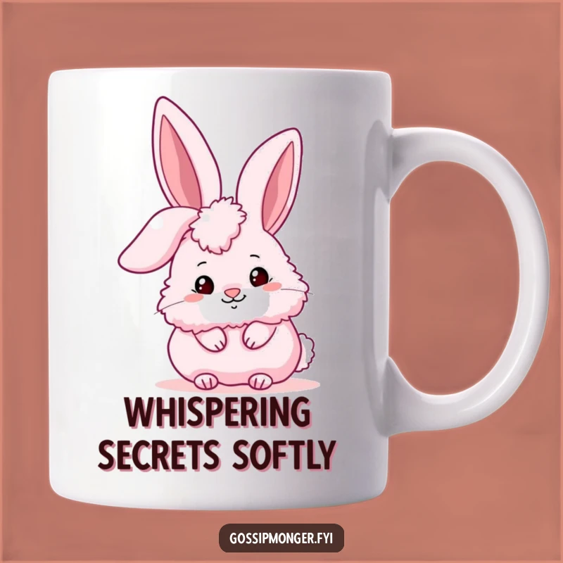 Funny Pink Bunny Ear Mug - Secretly Adorable & Humorous Gift