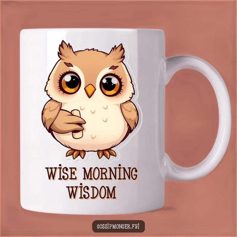 Funny Wise Owl Scroll Mug: A Scholarly & Cute Gift For Knowledge Seekers
