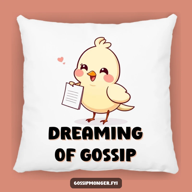 Funny Gossiping Bird Pillow - Cozy Comfort & Chirpy Chats