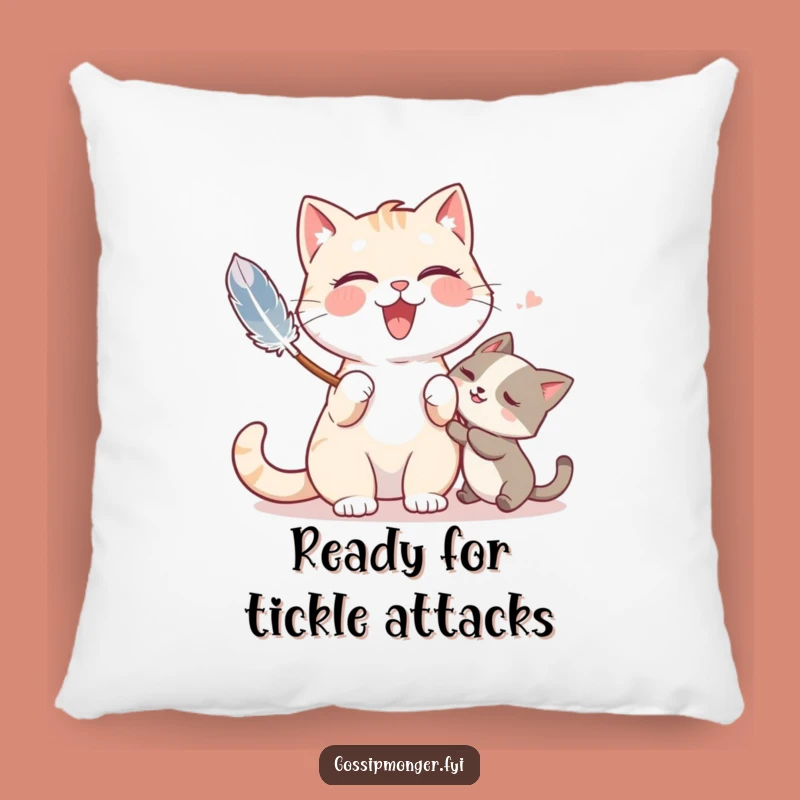 Funny Cat Tickle Pillow: Snuggle Up with Giggles and Playful Charm
