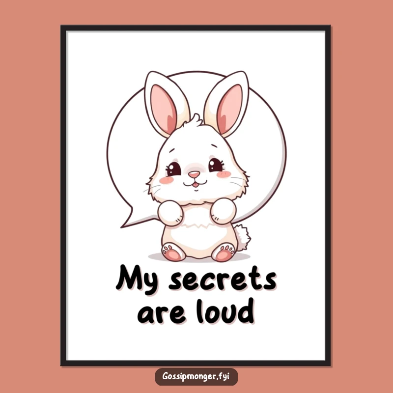 Funny Bunny Digital Art, Witty Rabbit Printable, Hilarious Instant Gift!