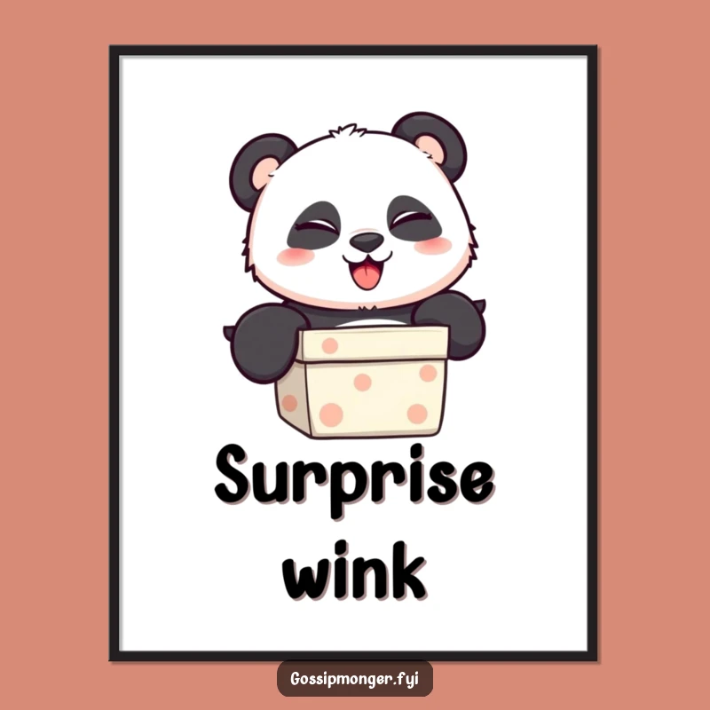 Funny Panda Digital Art: Playful Surprise Download, Instant Funny Gift