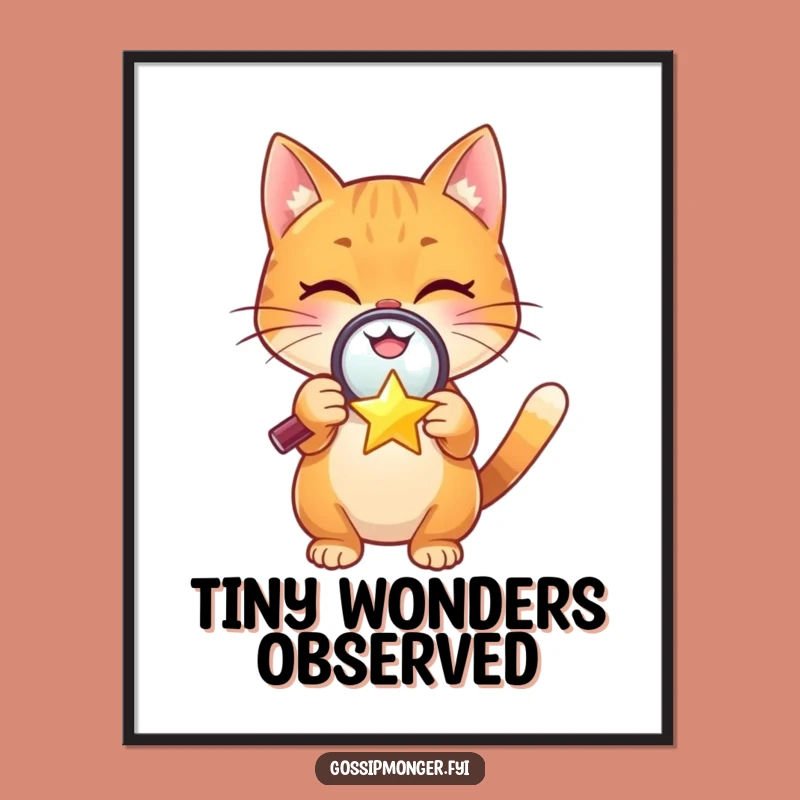Funny Cat Digital Art: Star Investigator, A Hilarious Gift of Wonder