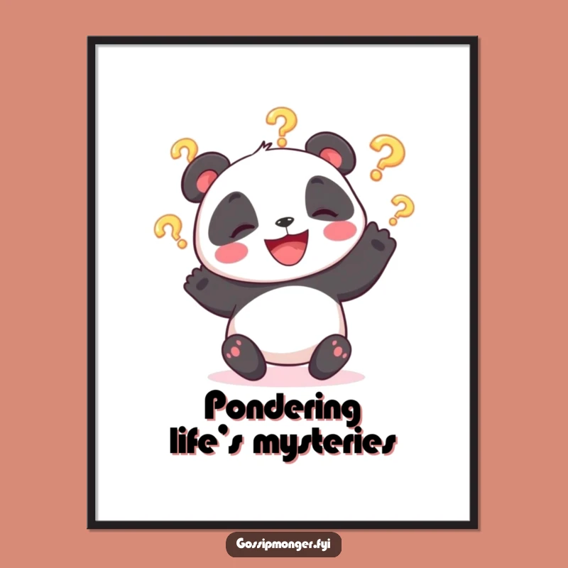 Funny Panda Poster: Whimsical Juggling Art, A Hilarious Gift for Any Wall