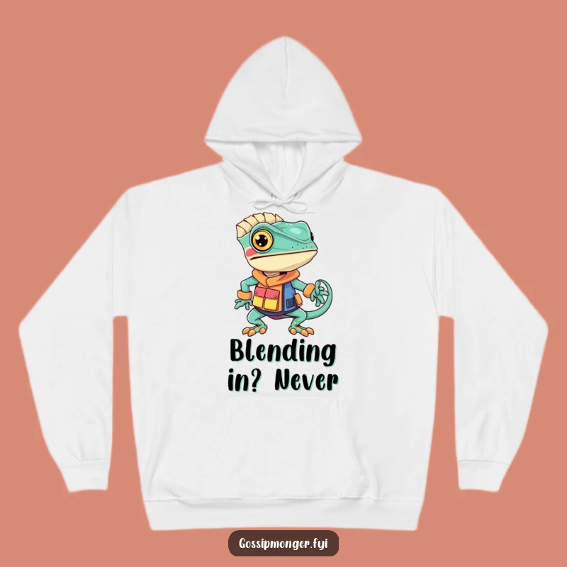 Funny Chameleon Fashion Hoodie - Cozy & Hilarious Style Apparel