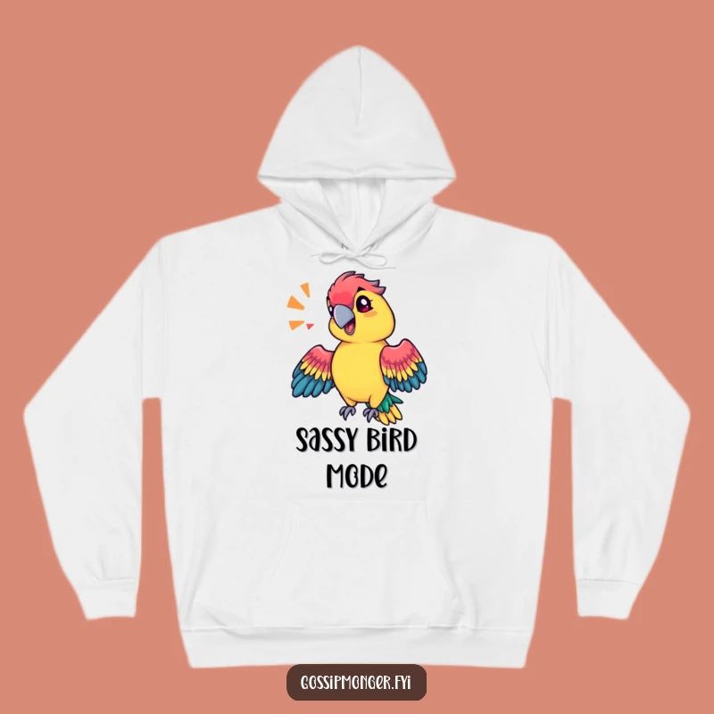 Cozy Funny Parrot Sound Hoodie: Warm & Vibrant Apparel For Loud Personalities