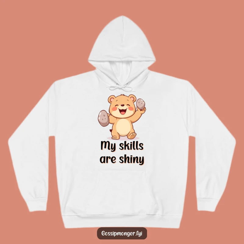 Funny Bear Hoodie, Cozy Juggling Cub, Warm & Hilarious Gift!