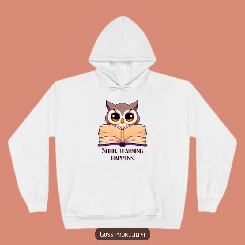 Funny Owl Hoodie: Cozy Bookworm Owl Sweatshirt, the Ultimate Funny Gift for Readers
