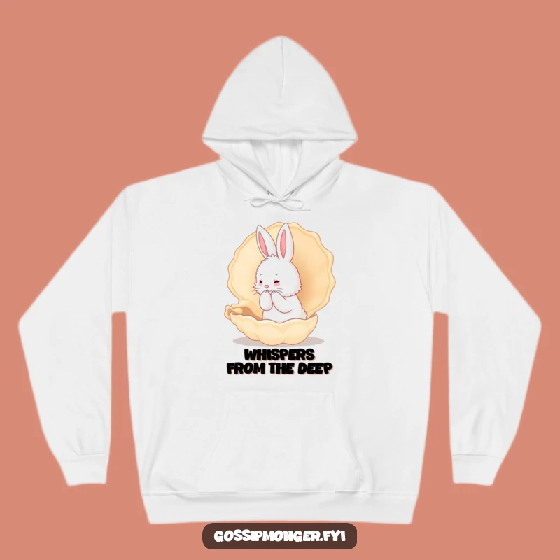 Funny Bunny Secret Keeper Hoodie - Cozy Winter Whispering Shell Gear
