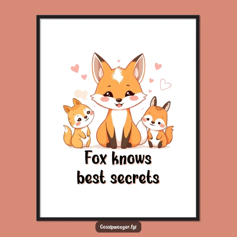 Free Printable Wall Art: Fox Tales, Whimsical Downloadable Decor for Cozy Spaces