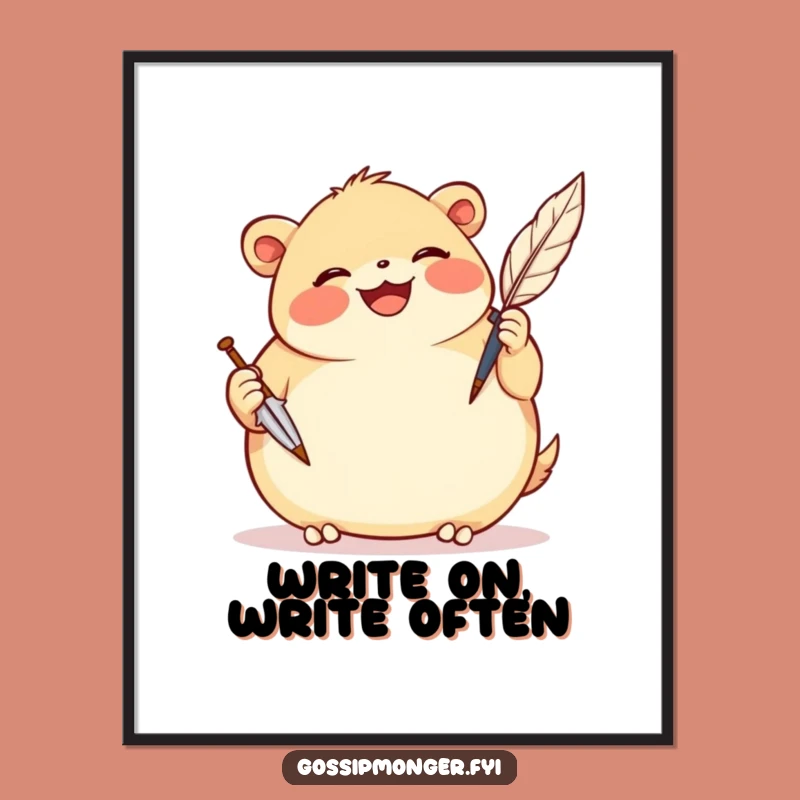 Funny Free Printable Wall Art: Creative Creature, Whimsical DIY Downloadable Decor