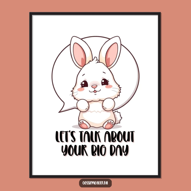 Free Printable Bunny Art: Funny Wiggling Nose Decor, Downloadable Wall Art for Whimsy
