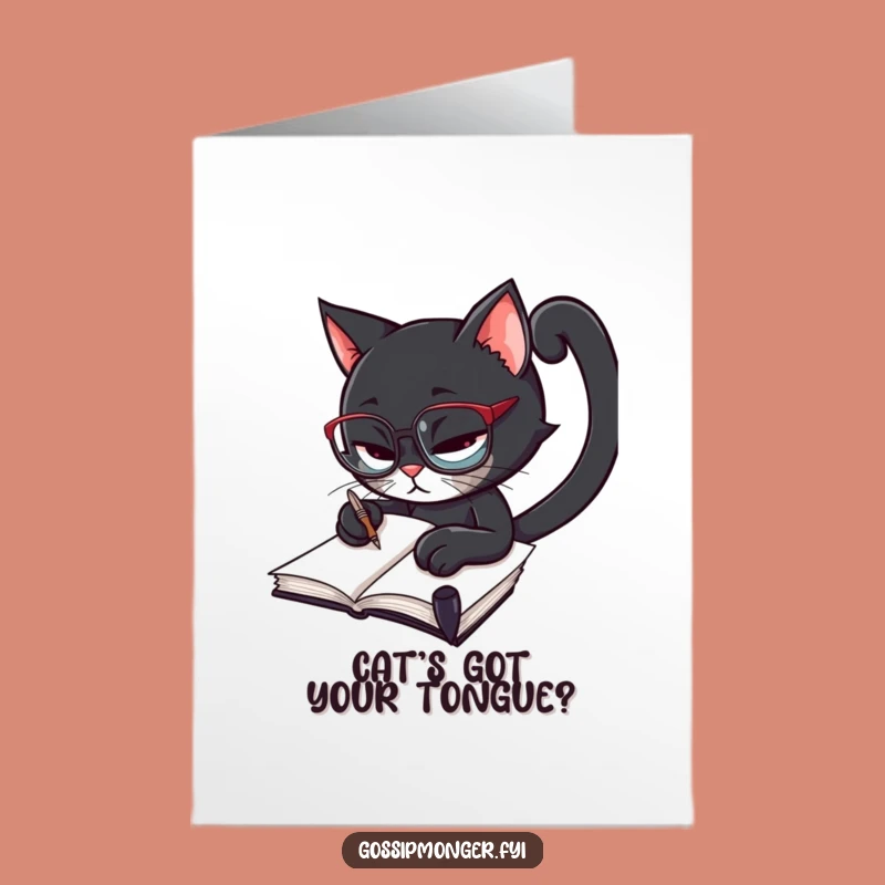 Funny Cat Scribbling Printable Birthday Card - Free Downloadable Novelty Gift