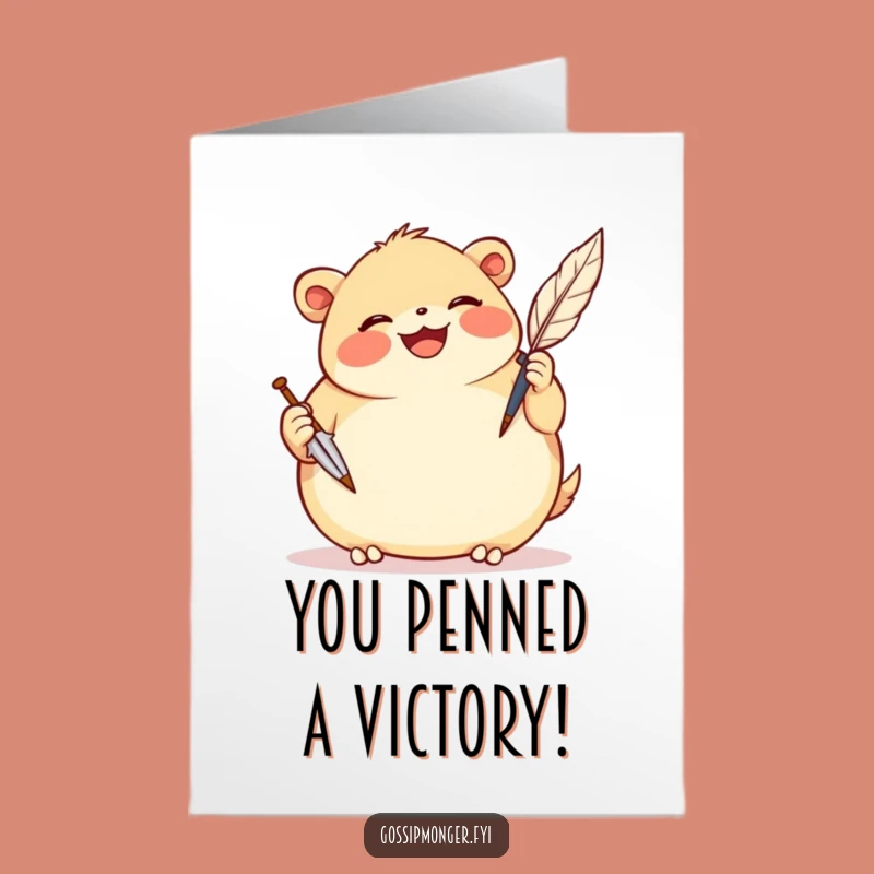 Congrats Free Printable Card: Creative Creature, Delightful DIY Downloadable Gift