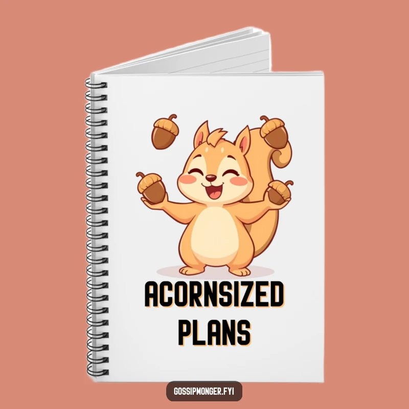 Funny Squirrel Notebook: Jot Down Ideas with Acorn Juggling Inspiration