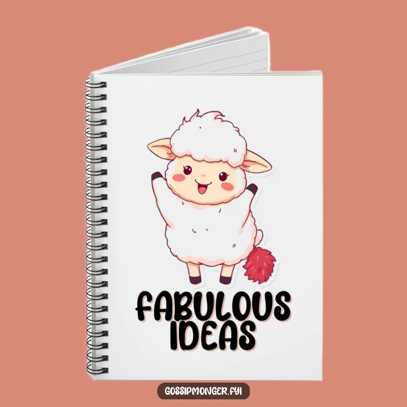 Funny Fluffy Sheep Notebook - Jot Down Fabulous Ideas with this Funny Gift