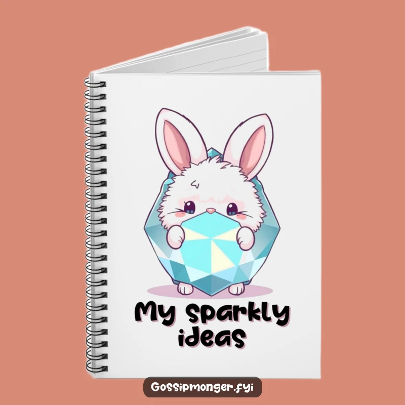 Funny Bunny Gemstone Notebook: Jot Down Ideas with Delight