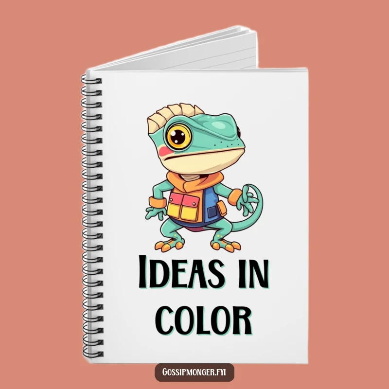 Funny Chameleon Fashion Notebook - Hilarious Style Journal for Fashion Ideas