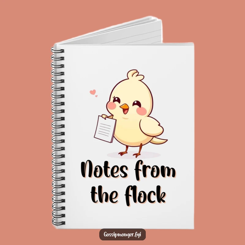 Funny Gossiping Bird Notebook - Jot Down Your Secrets!