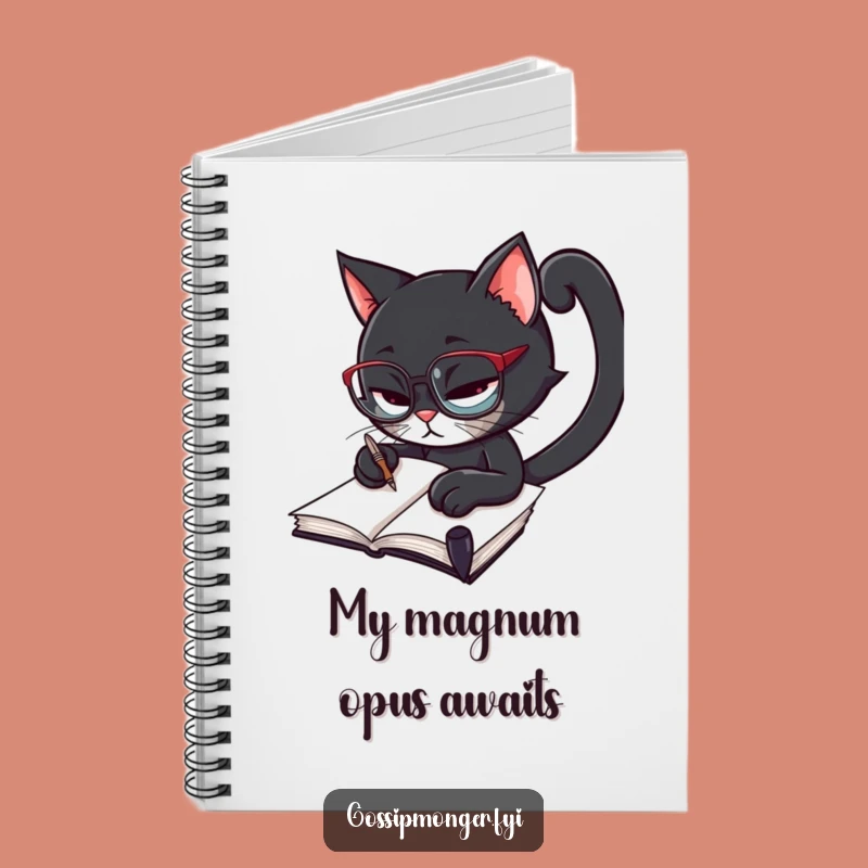 Funny Scholar Cat Notebook: Journal Your Ideas With Witty Style