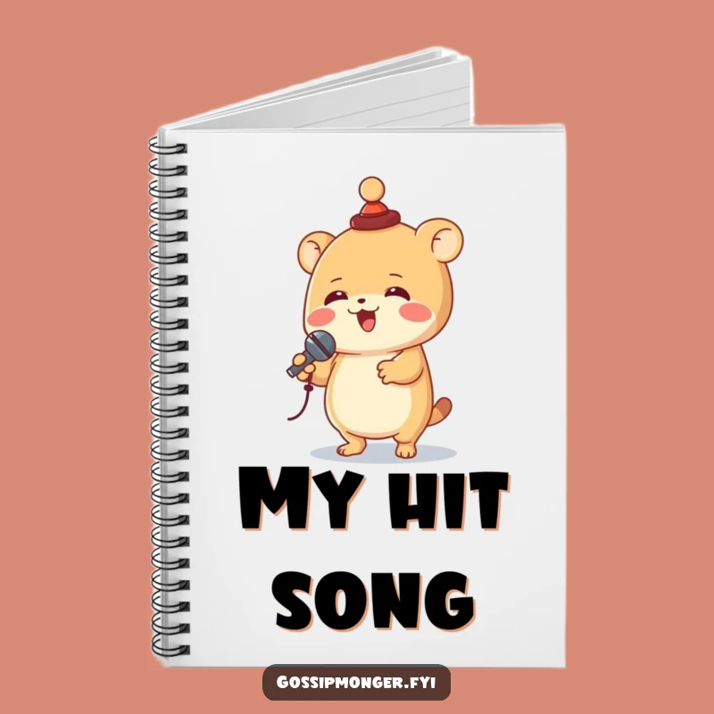 Funny Singing Creature Notebook - Humorous Journal for Star Performers