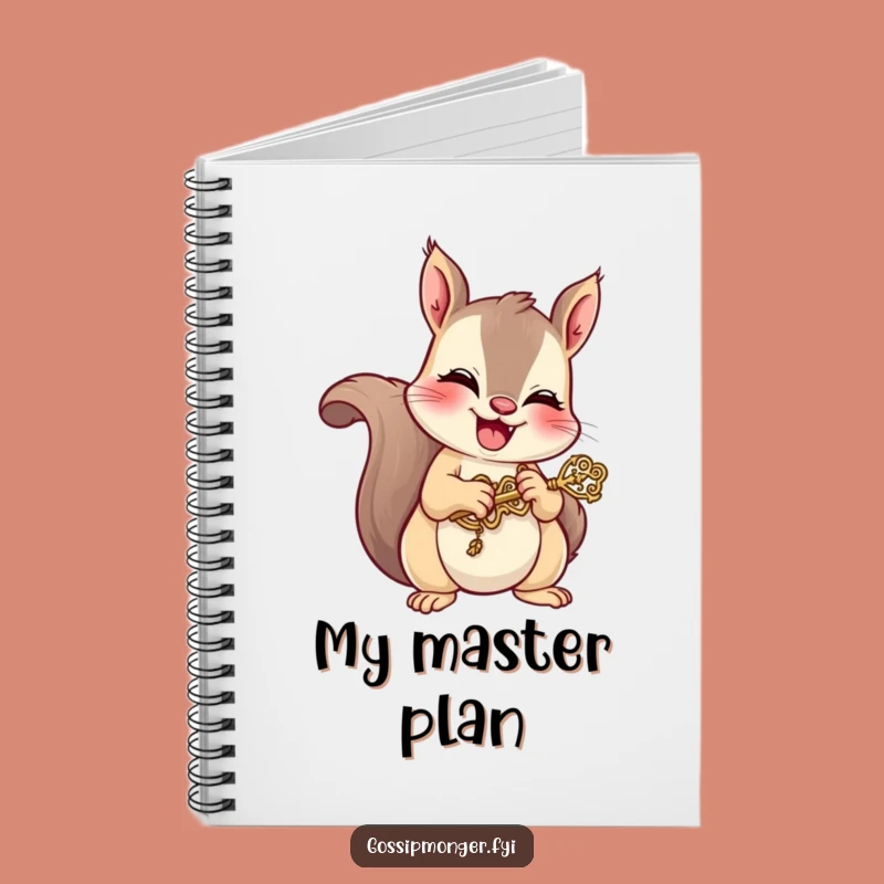 Funny Squirrel Key Notebook: Mischievous Giggle Journal
