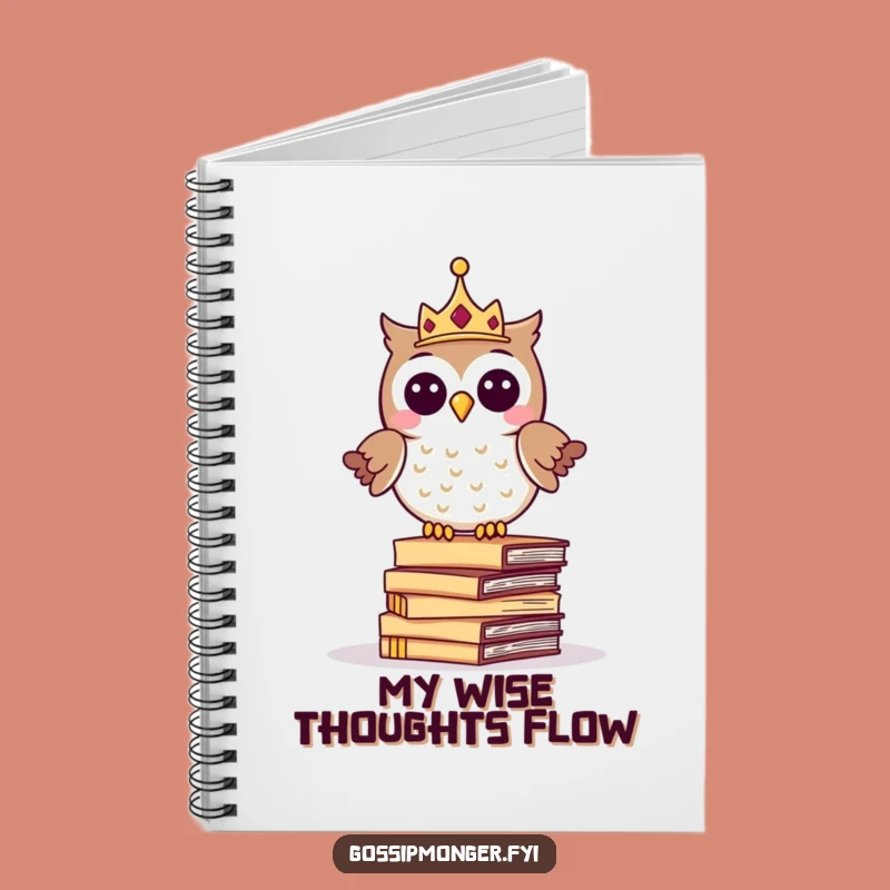Funny Royal Owl Notebook: Jot Down Wise Thoughts, Perfect Funny Gift