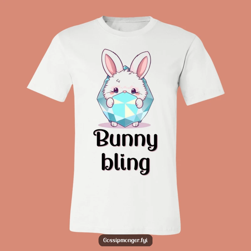 Funny Bunny Gemstone T-Shirt: Wear Your Inner Sparkle